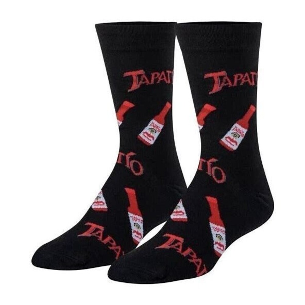 Tapatio Hot Sauce Fun Novelty Crew Length Socks Men's Size 6-12 Odd Socks